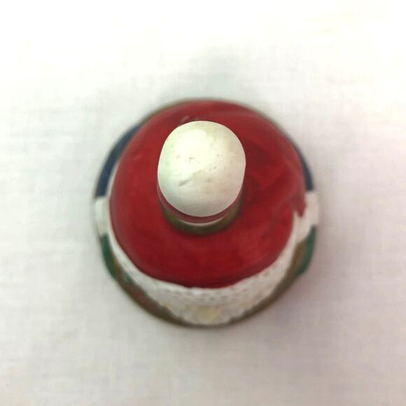 Santa Claus Bisque Ceramic Hand Painted Christmas Holiday Hand Bell - Picture 5 of 8